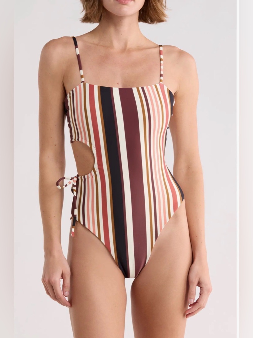 NWT MAAJI Ann Reversible One-Piece Swimsuit in Color: Brown